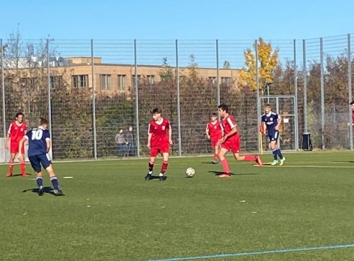 U17 gegen die U16 von Unterhaching (BYL) – 1:1 (0:1) nach großer Laufleistung